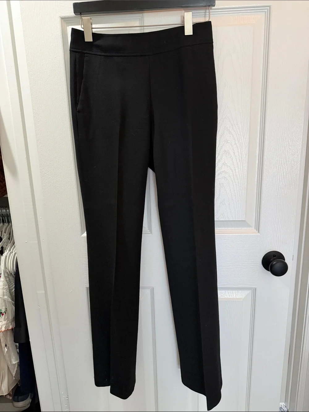 J. Crew Black Straight Trousers